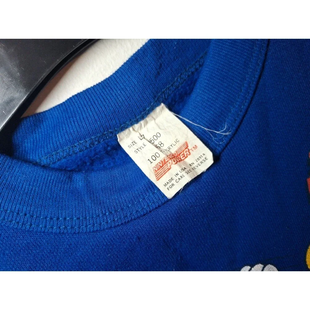 Vintage Wormser 1988 Rare Super Mario Bros 2 Blue Pajama Sleepwear (Size 6-7)